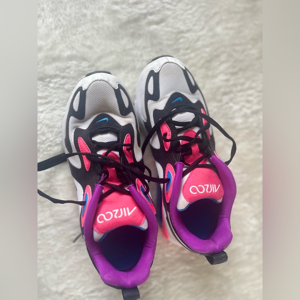 Nike Air Max 200 GS AT5630-100 White Hyper Pink BLK Youth Sneakers Low SZ 5.5Y